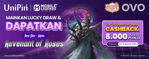 Mainkan Lucky Draw dan Dapatkan Skin Legend Alpha Revenant of Roses – Top Up Pakai OVO Sekarang!